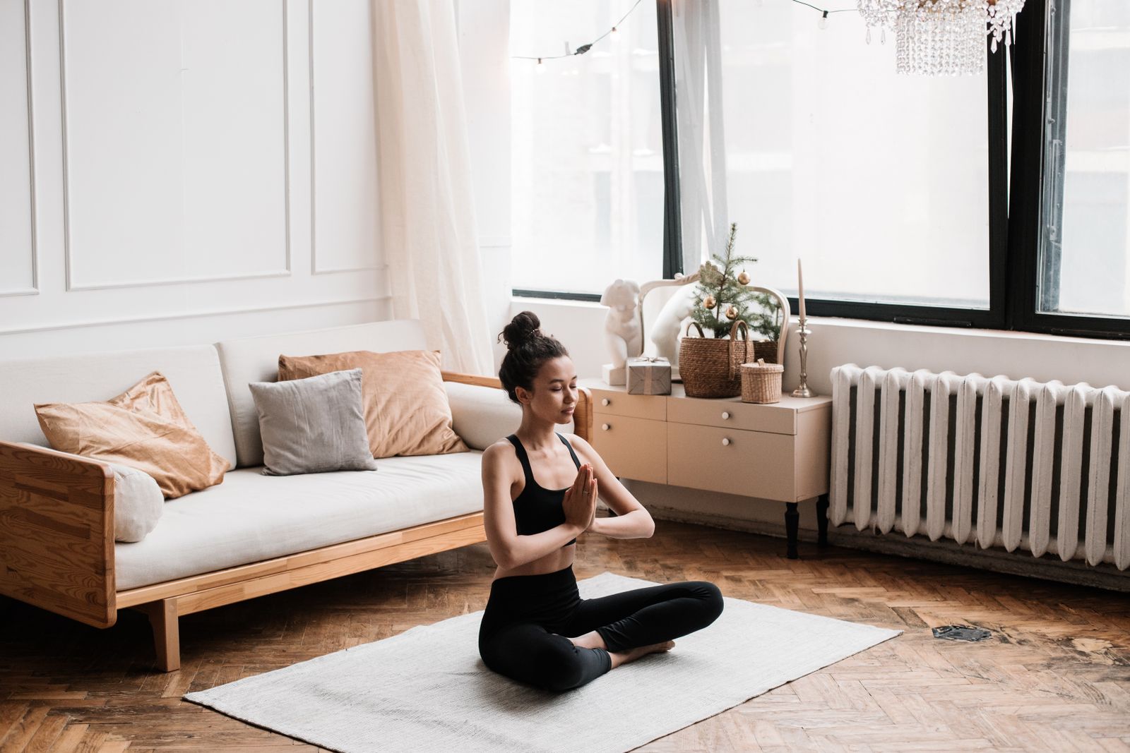 A calming seated yoga practice for PCOS